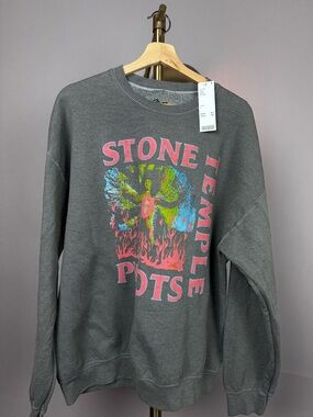 Gray Stone Temple Pilots Graphic Crewneck Sweater